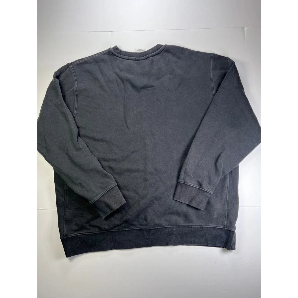 Nike Vintage Embroidered Logo Crewneck Sweatshirt Faded Black Size XL